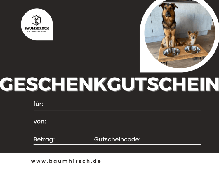 Baumhirsch Geschenkgutschein
