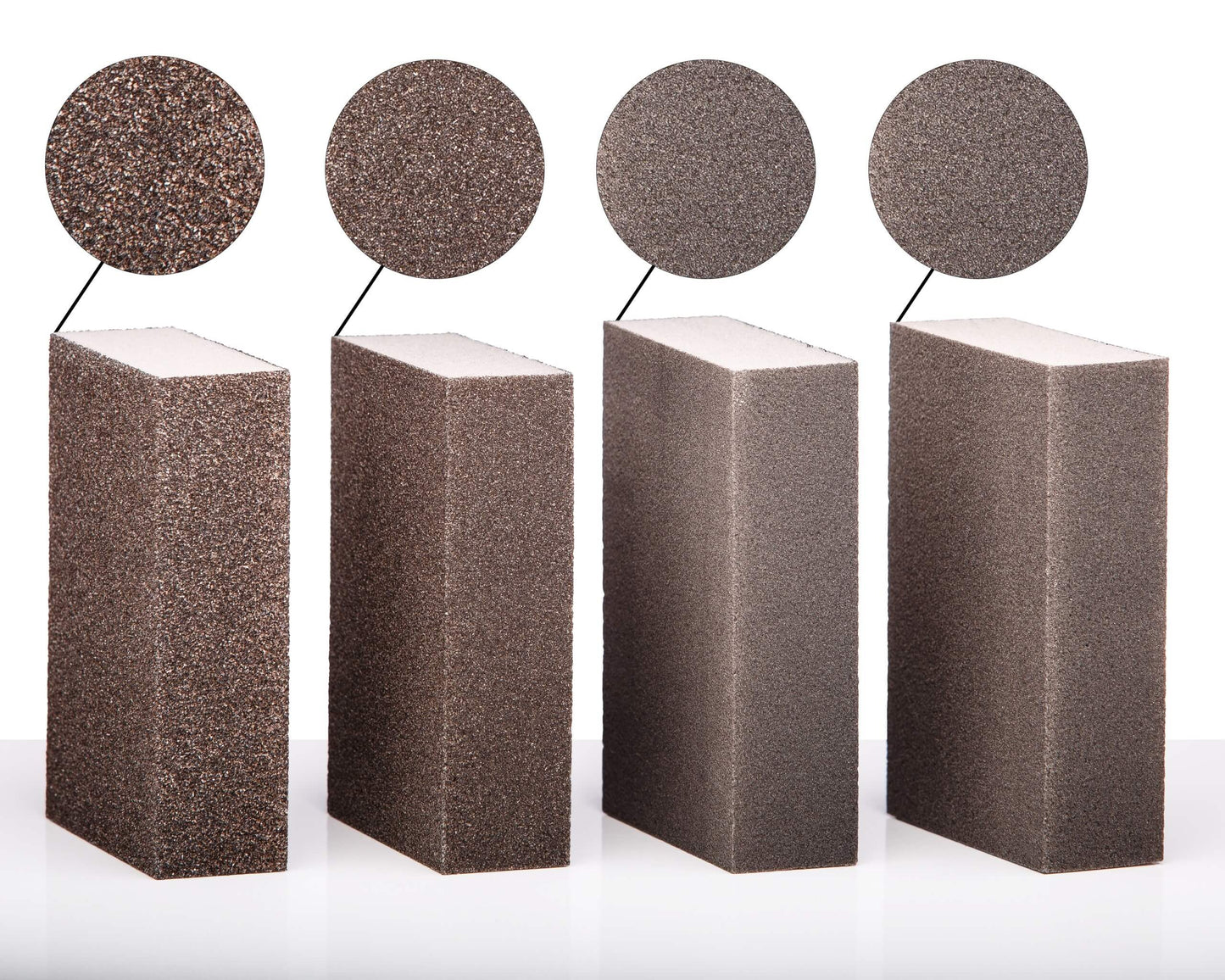 Holzpflege Schleifschwämme mit 4 verschiedenen Körnungen