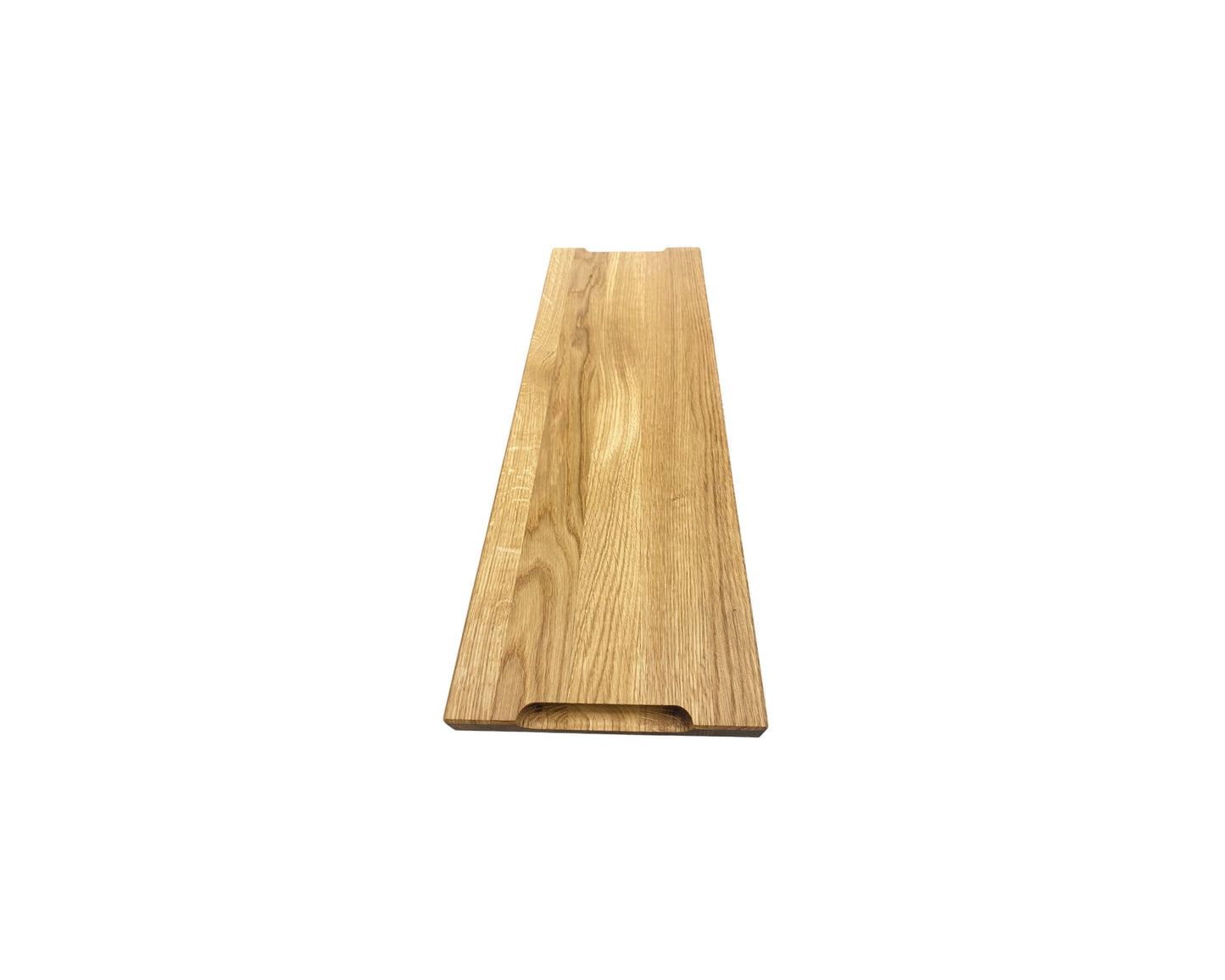 Eichenholz Servierbrett mit Griffmulde in Handarbeit